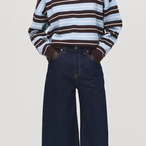 MANGO oversized striped sweater